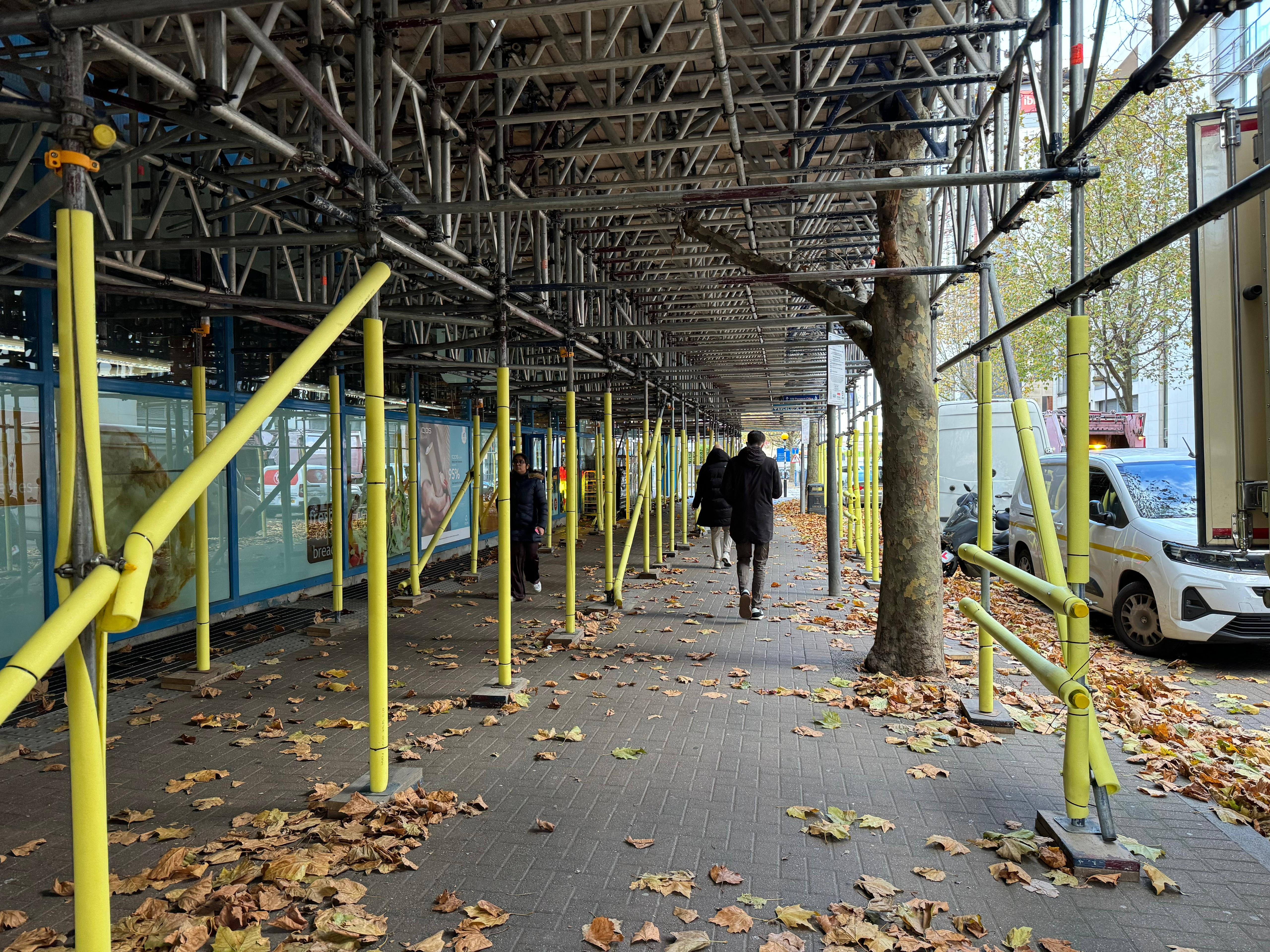 Protecting the public during scaffolding operations